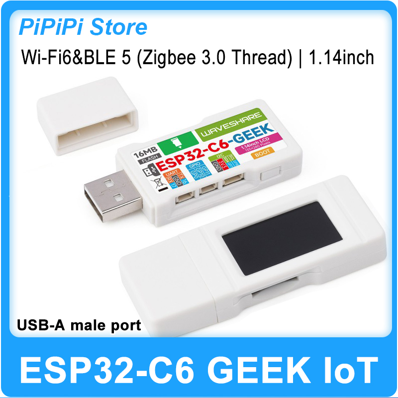 Esp32 C6 - Płytka rozwojowa ESP32-C6 GEEK z ekranem