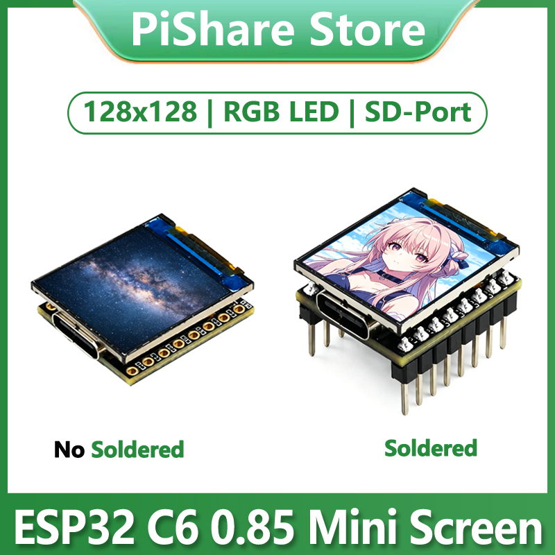Esp32 C6 - Płytka rozwojowa ESP32-C6 z wyświetlaczem LCD