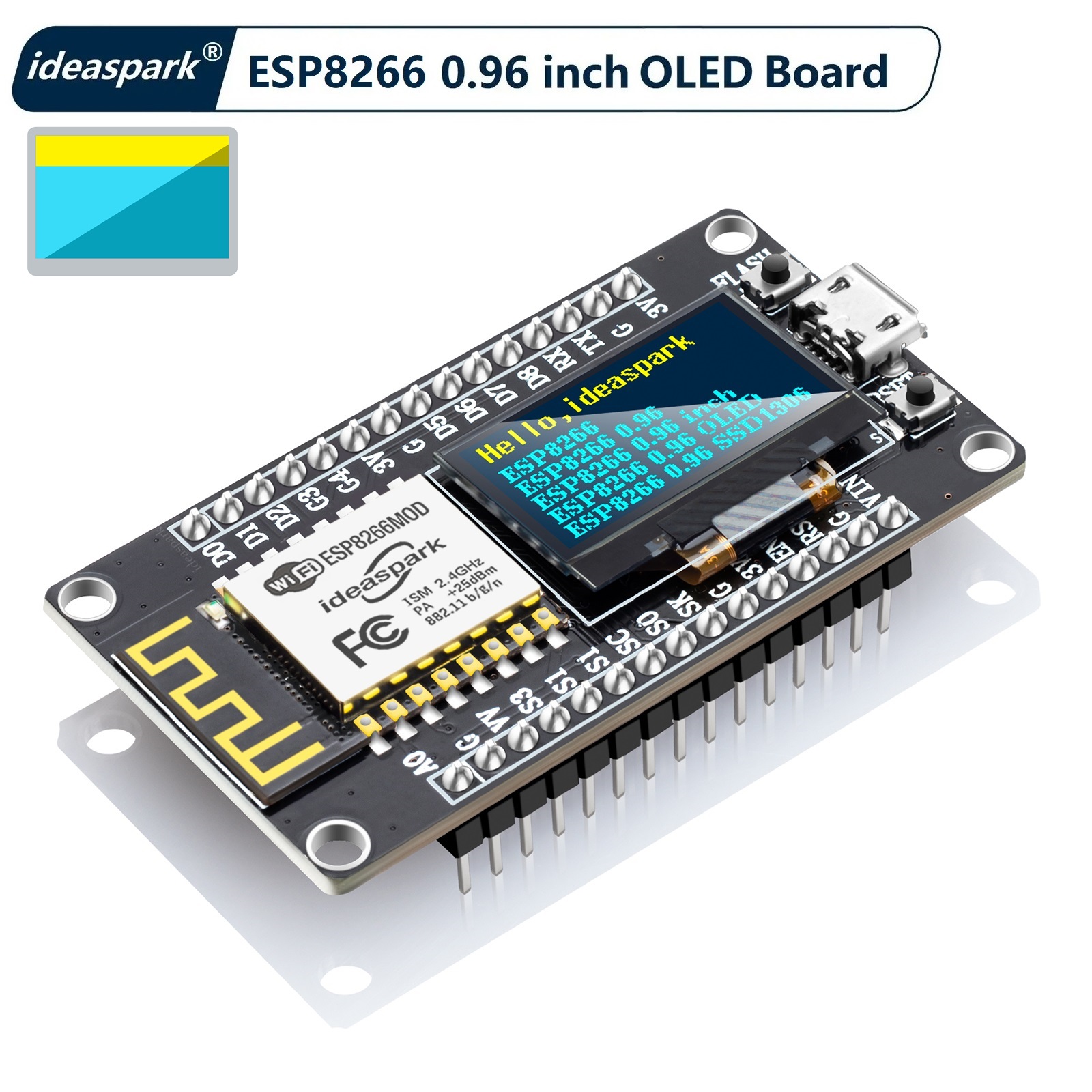Esp8266 Nodemcu - Płytka rozwojowa NodeMCU ESP8266 z wyświetlaczem