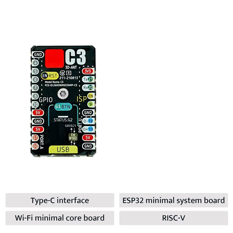 Płytka rozwojowa AS95-ESP32-C3 – Esp32 C3 recenzja i cena