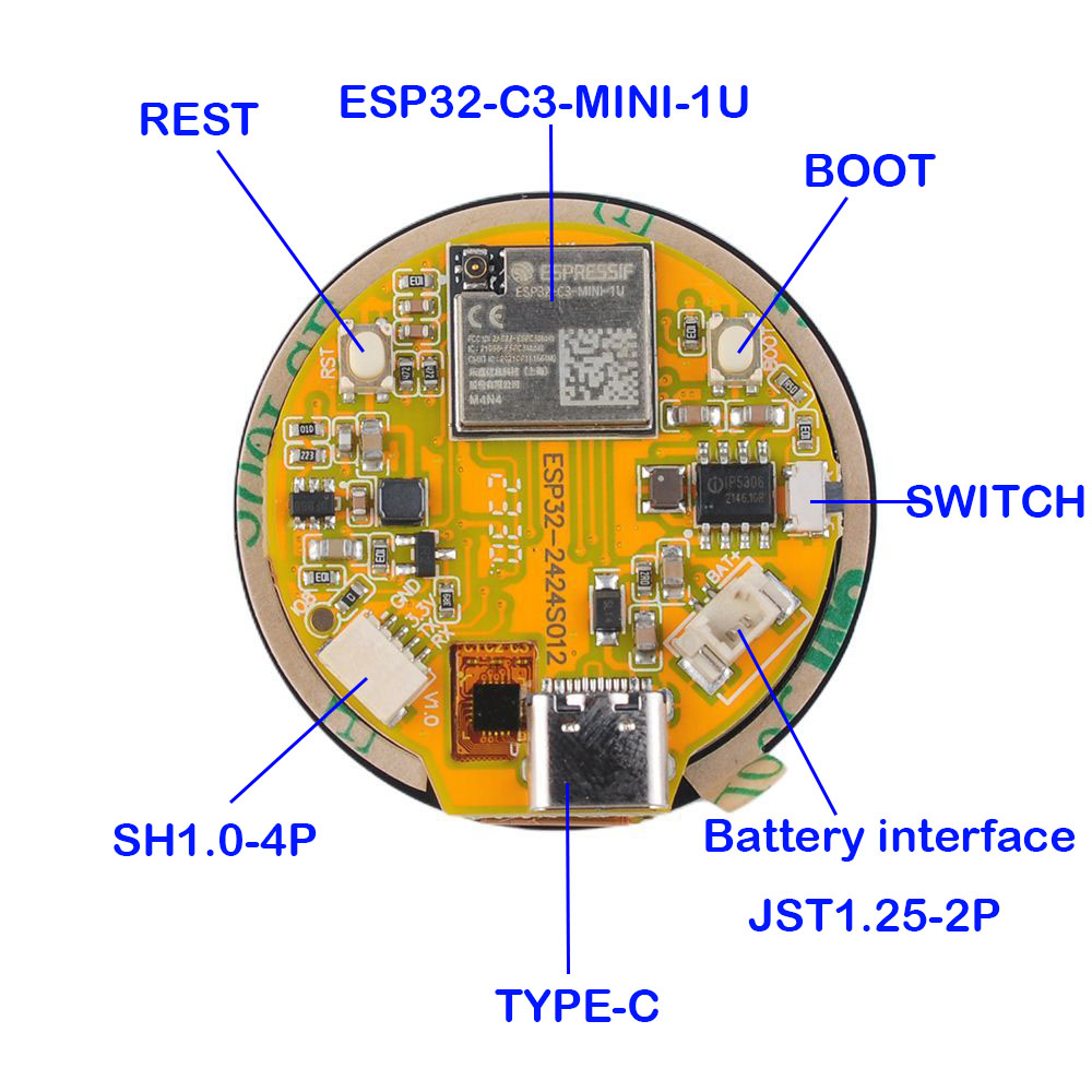 1.28-calowy wyświetlacz ESP32  – Esp32 C3 recenzja i cena